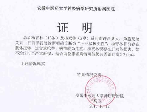 ������������ͭ6���Ƴ̣����Ա��Ρ���Դ�л�����Ƽ������ϰ�������Ⱦ���ۺ����ƣ����Ʒ����ѻ�������Ԫ��Ŀǰ��ͭ���Խϸߣ��������ϰ���֢״�Խ����ԣ�����֫��Ťת��������������������ͭ�ȣ�����ǿ�������ƣ�Ԥ�������Ʒ���4��Ԫ��������˫��Ҳ����ͭ�����ε����ƣ����Ʒ���Լ��2��Ԫ��