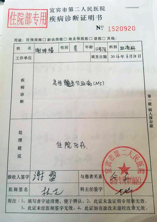 �ҽ�л�ף���ס�Ĵ�ʡ�˱��ذ׻������Ӵ�����飬�ҵĶ���л���}����12�꣬��2015��6�·ݣ���У����������ʹ֢״��ȥ����ҽԺ���м�鲢סԺ���ƣ�����δ�����⣬�Ҳ��ϼ��أ�ת�뵱����ҽԺ���Σ�Ҳδ������飬��ת�������ͯҽԺ���Σ���ȷ��Ϊ&ldquo;������ϵ��Ѫ��&rdquo;��